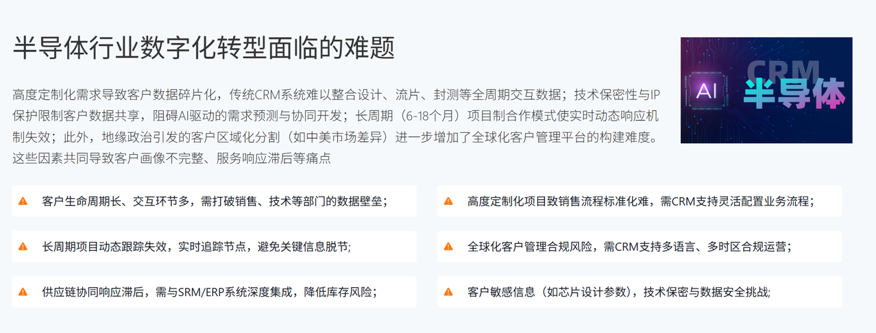 半導體行業數字化難題 半導體行業數字化難題
