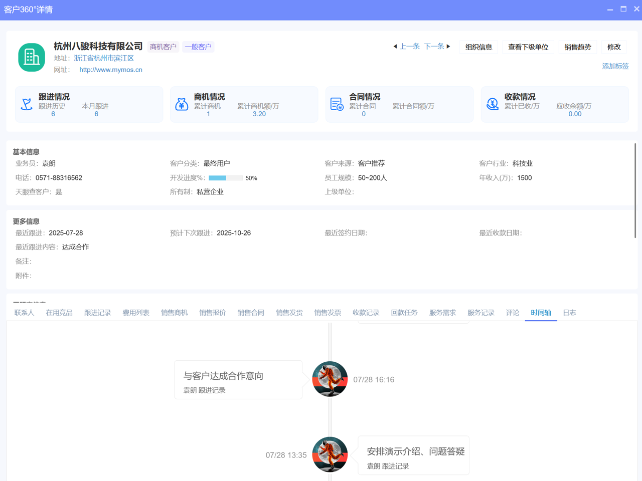 八駿CRM客戶全景圖 八駿CRM客戶全景圖